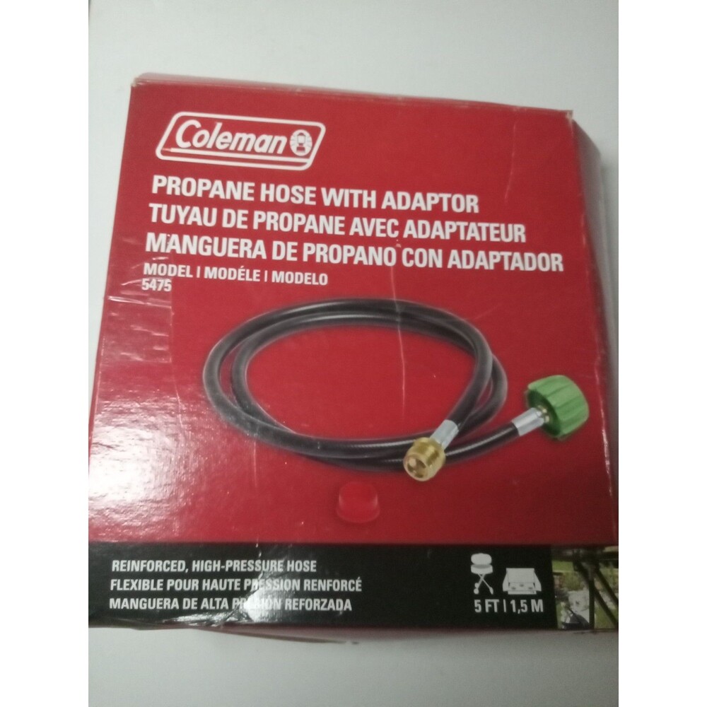 Coleman High-Pressure Propane Gas Hose and Adapter, 5 Foot